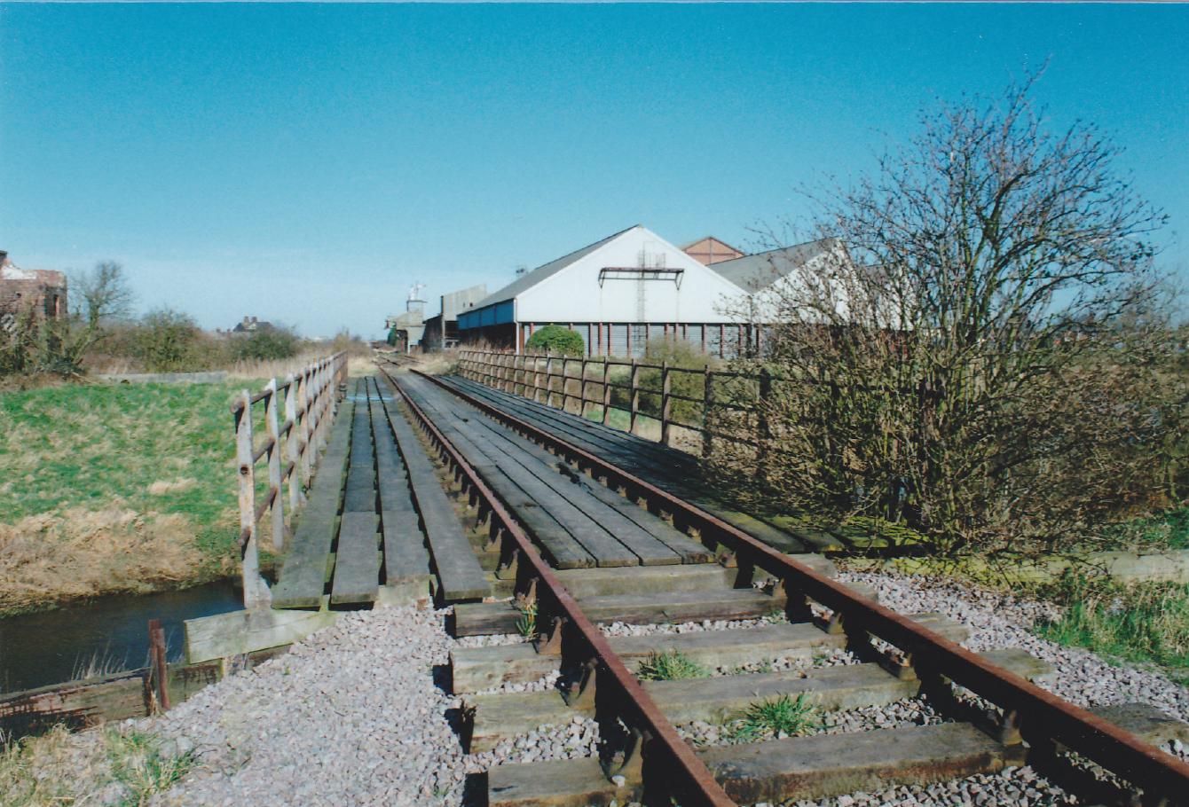 A photo of the bridge when it still had its rails in place.