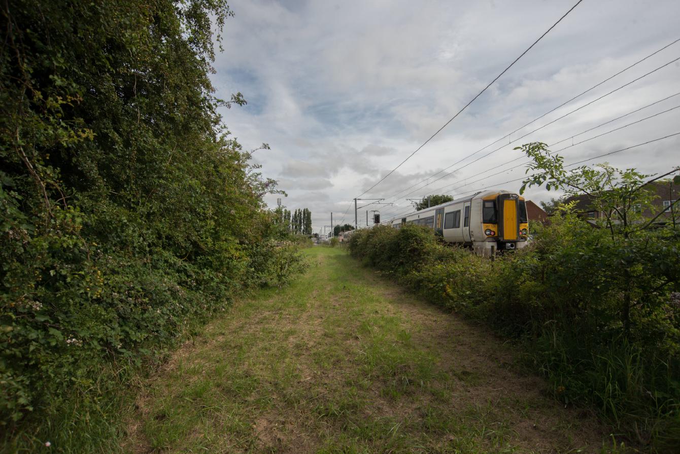 A look in the reverse direction to the photo above, towards the car park.